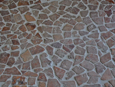 Mosaique travertin palledien