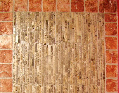 mosaique travertin long