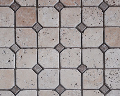 Mosaique travertin